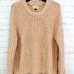 Pullover Crewneck Cableknit Sweater